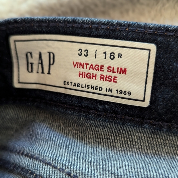 GAP Women's Size 16 Vintage Slim High Rise - Picture 8 of 8